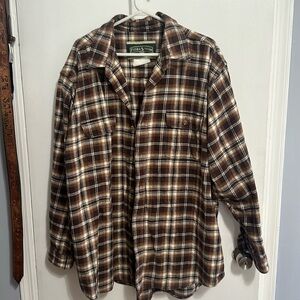 Field and stream brown flannel